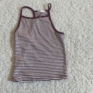 Burgundy tank top